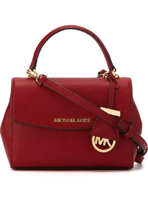 michael michael kors ava mini crossbody red|Michael Kors Ava Small Crossbody Bags & Handbags for Women.